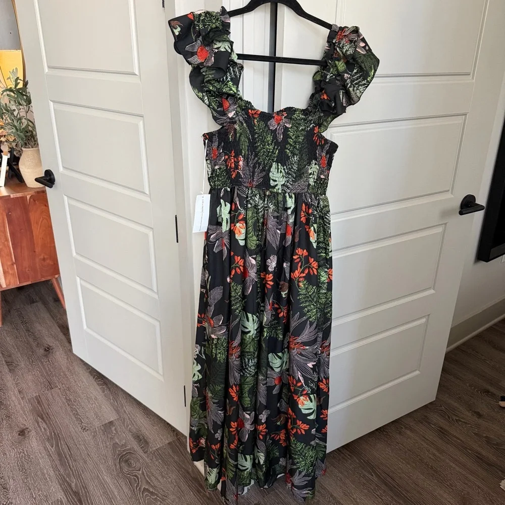 Live 4 Truth Smocked Maxi Dress with Ruffled Straps - Picture 4 of 9